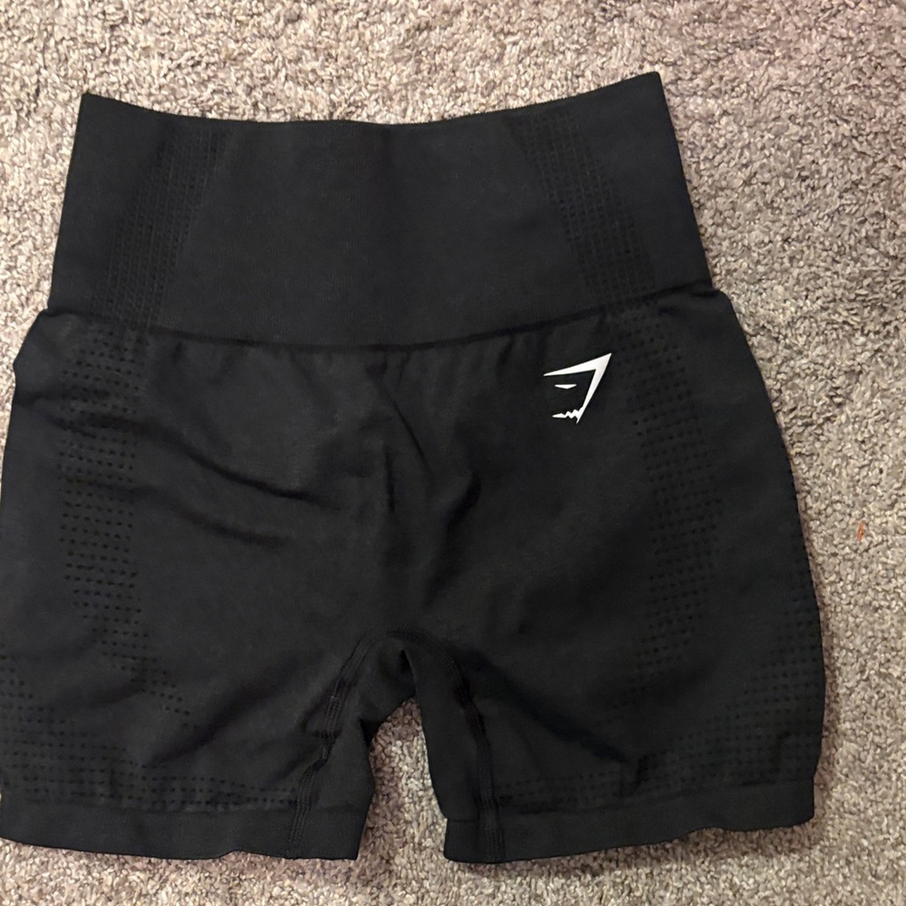 Gymshark Black High-Waist Seamless Workout Shorts